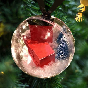 Fun Christmas Tree Ornament, Mini Wrapped PVC Transparent Ball Ornament, Suitable For Family Christmas Gifts
