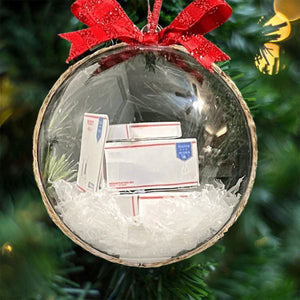 Fun Christmas Tree Ornament, Mini Wrapped PVC Transparent Ball Ornament, Suitable For Family Christmas Gifts