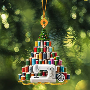 Sewing Ornament, Sewing Machine Ornament, Christmas Gift for Tailor, Sewing Lover Keepsake Gift