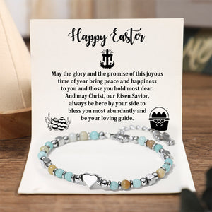 Happy Easter - Always Be Here By Your Side to Bless - Religious Cross Bracelet