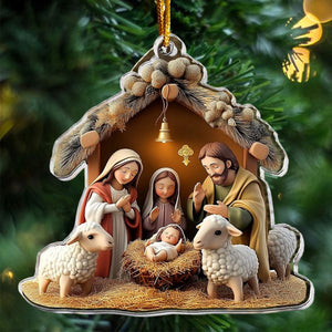 Birth Of Jesus Christmas Ornament - Christmas Gift