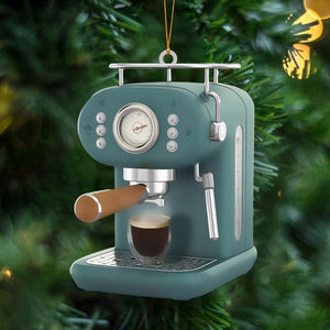 Coffee Machine Christmas Ornament, Gift For Coffee Lover