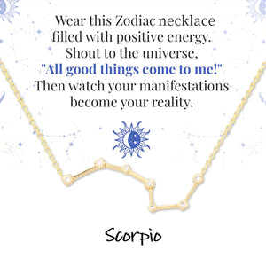 Zodiac Signs Spirit Outline Necklace
