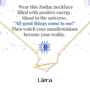 Zodiac Signs Spirit Outline Necklace