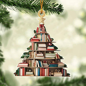 Enchanting Vintage Book Ornament, Unique Book Lover Gift