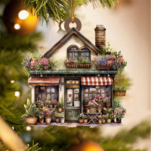 Flower Shop Christmas Ornament, Wonderful Gift For Flower Lovers