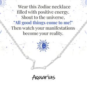 Zodiac Signs Spirit Outline Necklace