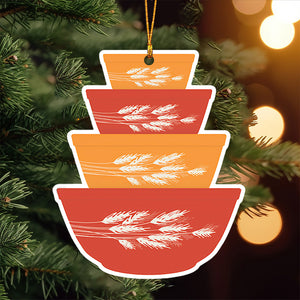 Mixing Bowl Stack Christmas Ornaments