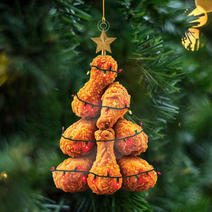 Fried Chicken Legs Christmas Tree Ornament - Perfect Gift For Fried Chicken Lover