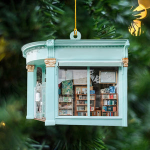Christmas Book Store Ornament, Book Lover Gift, Bookworm Gifts