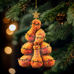 Fried Chicken Legs Christmas Tree Ornament - Perfect Gift For Fried Chicken Lover