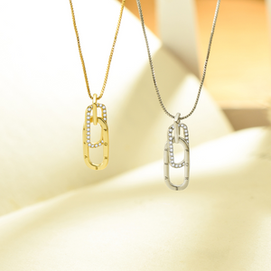 To My Unbiological Daughter, Forever Linked Together Circle Necklace