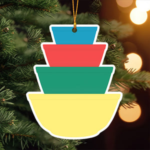 Mixing Bowl Stack Christmas Ornaments
