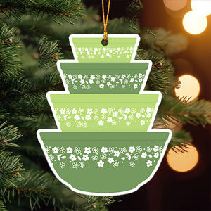 Mixing Bowl Stack Christmas Ornaments