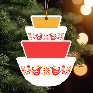 Mixing Bowl Stack Christmas Ornaments