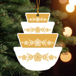 Mixing Bowl Stack Christmas Ornaments