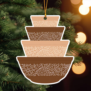 Mixing Bowl Stack Christmas Ornaments