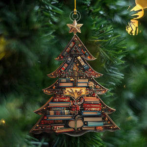 Classic Christmas Book Ornament, Gift For Bookish Lovers