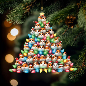 Hamster Christmas Tree Ornament - Perfect Gift For Hamster Lovers