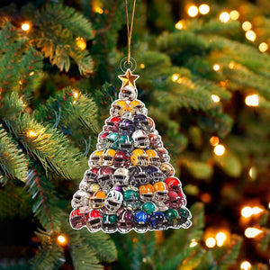 Football Tree Ornament, Funny Cats Ornament, Perfect Gift For Football Lovers