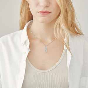 To My Unbiological Daughter, Forever Linked Together Circle Necklace