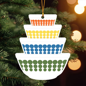 Mixing Bowl Stack Christmas Ornaments
