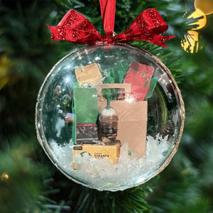 Fun Christmas Tree Ornament, Mini Wrapped PVC Transparent Ball Ornament, Suitable For Family Christmas Gifts