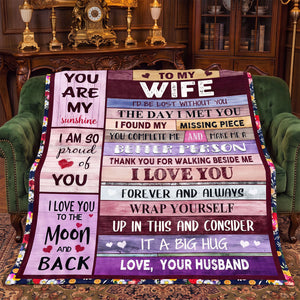 To My Wife Blanket, I‘D Be Lost Without You