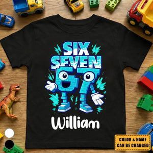 Brainrot Six Seven Kid Gaming - Personalized Shirt