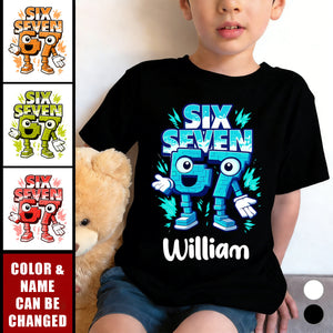 Brainrot Six Seven Kid Gaming - Personalized Shirt