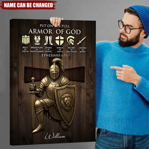 Personalized Warrior Of God Poster Print - Christian Gift, Scripture Wall Art