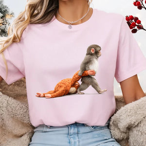 Monkey Punch Graphic Shirt, Viral Baby Monkey, Animal Lover Gift
