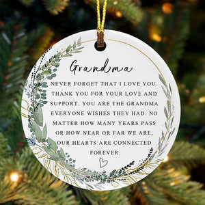 Grandma Christmas Ornament for Grandma Forever Ornament Grandma Best Grandma Ever Gift