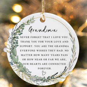 Grandma Christmas Ornament for Grandma Forever Ornament Grandma Best Grandma Ever Gift