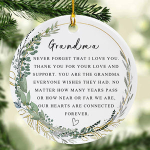 Grandma Christmas Ornament for Grandma Forever Ornament Grandma Best Grandma Ever Gift