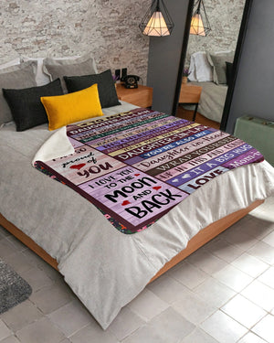 To my Daughter in Law Sherpa Fleece Blanket
