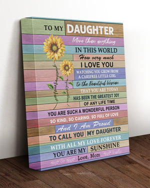 You Are My Sunshine - Best Gift For Daughter Poster
