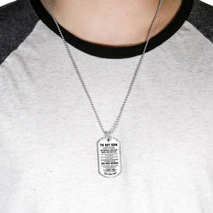 To my son, love from mom Dog Tag