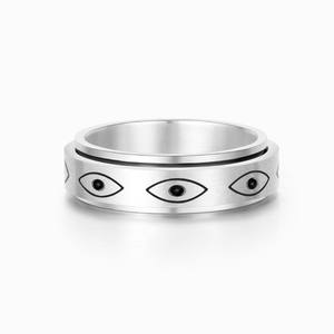 To My Grandson Evil Eye Fidget Ring