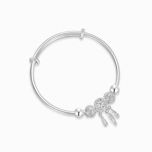 To My Granddaughter, I Love You Dreamcatcher Bangle