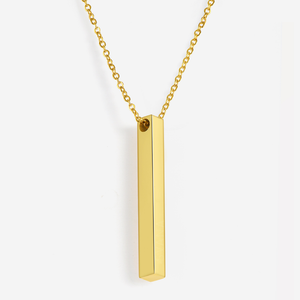 To My Son Pillar Bar Necklace