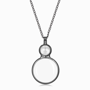 To My Mom Magnifying Glass Pendant Necklace