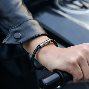 To My Bonus Son, Love You Forever Thin Braided Bracelet