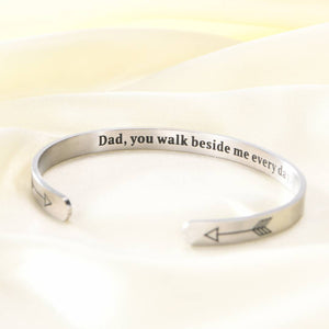 Dad, You Walk Beside Me Every Day Bracelet