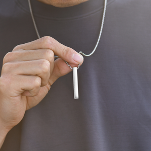To My Son Pillar Bar Necklace