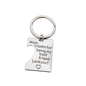For Parents - Daddy's Girl & Mommy's World Keychain And Necklace Set