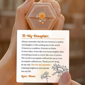 DAISY WITH PENDANT FIDGET RING