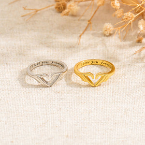 To My Beautiful Granddaughter, I Love You Forever Ring