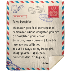 DAUGHTER from DAD | Crown | Premium Plush Blanket