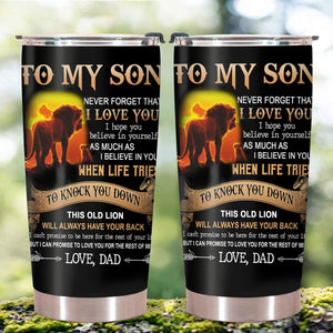 To my Son Love, dad Tumbler